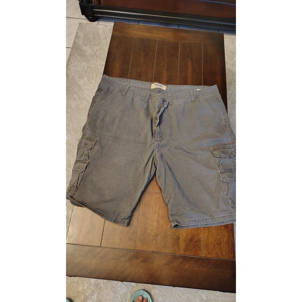 Wrangler Cargo Shorts Mens Size 44 Waist‎ Gray Cotton Casual Workwear